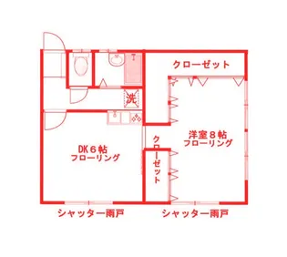 シャルム本村【1階】の間取り