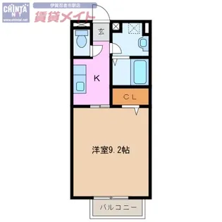 フラット立石S(別府)【1階】の間取り