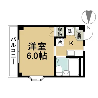 グレイスコートワタナベ【3階】の間取り