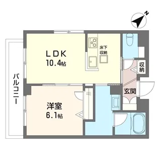 リベラル泉町【1階】の間取り
