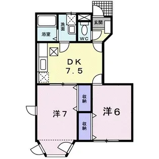プチセレブ B【1階】の間取り