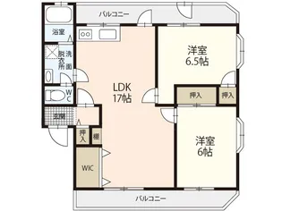フラワーハイツ【1階】の間取り