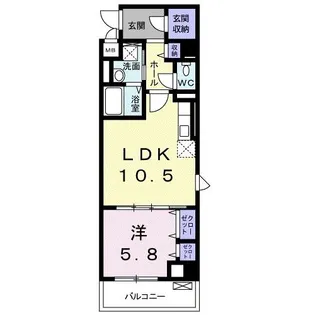 クレスト湘南【4階】の間取り