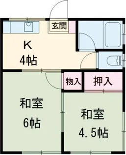 大内荘【2階】の間取り