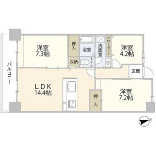 すまいる亀有第6号棟(0004681)【5階】の間取り