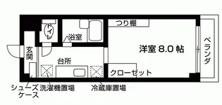 カレッジライフ習志野【2階】の間取り