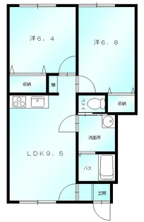 アズーリ II【1階】の間取り