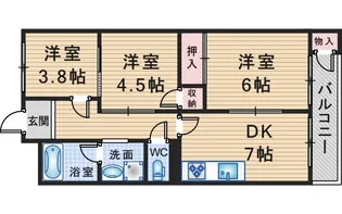 第2尾形マンション【1階】の間取り