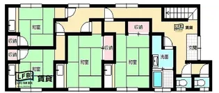 折本荘(共同寮)【2階】の間取り