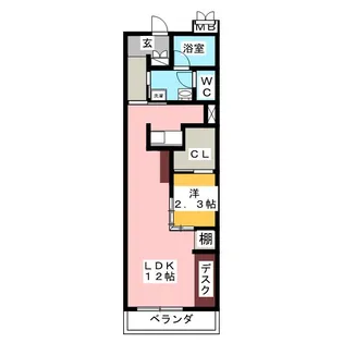 ル・モンド半田【3階】の間取り