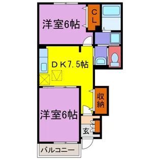アルコバレーノI・II【1階】の間取り
