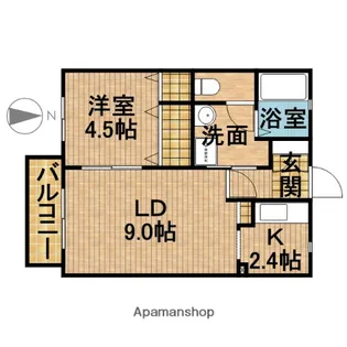 リヴェラーレ【2階】の間取り