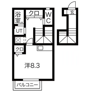 ランドスケープII【2階】の間取り