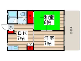 ルミエール・T【1階】の間取り