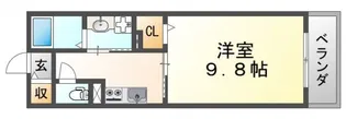 ヌーヴェル・バーグ【3階】の間取り