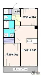 ガーデンハイツ花小金井【3階】の間取り