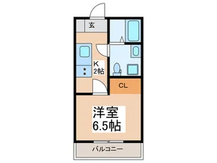 クレストコート東林間【2階】の間取り