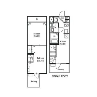 プライマル下北沢の間取り