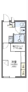 レオパレス玲【2階】の間取り