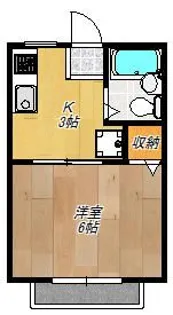 日吉ハイツ【1階】の間取り
