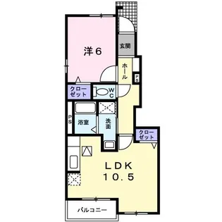 桔梗II【1階】の間取り