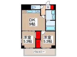 プルメリア大宮植竹【4階】の間取り