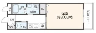 HOKURASU MAISON小若江【3階】の間取り
