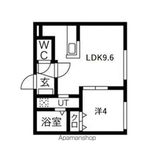 ぴあ南17条【3階】の間取り