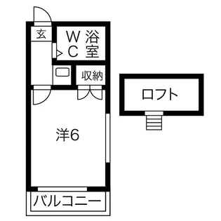 パークサイド港陽【1階】の間取り