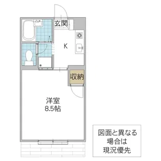 WEST HEIGHTS【1階】の間取り