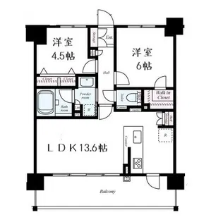 プレサンスロジェ京都西大路【2階】の間取り