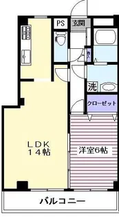 ラフィネDaimon【3階】の間取り