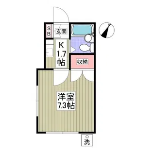 コーポラスフジ【1階】の間取り