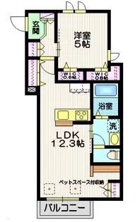 La Vert AKI【2階】の間取り