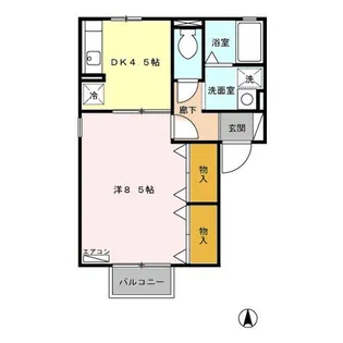 セジュール天正寺 B【2階】の間取り