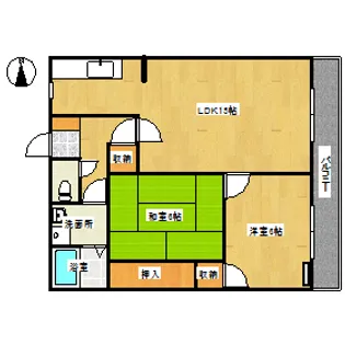 ラシェール松本【1階】の間取り