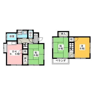 神奈川県横浜市旭区中白根3【一戸建】の間取り