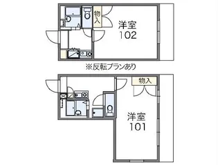 レオパレスSUNNY VILLAGE【3階】の間取り