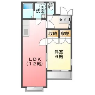 ティファニー森友C【2階】の間取り