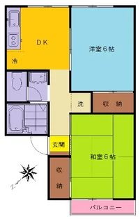パレーシャル矢橋【1階】の間取り