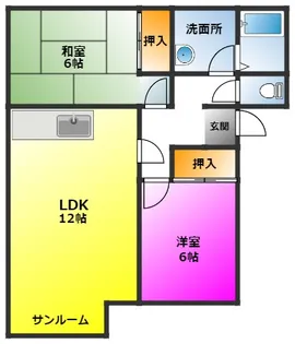 泉スクエア【2階】の間取り