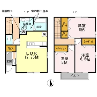 ラウルス B棟の間取り