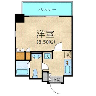 プラーズタワー東新宿ビル【18階】の間取り