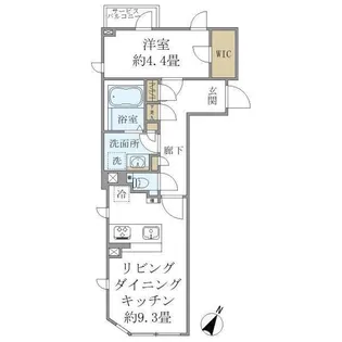 COMPOSITE高輪【2階】の間取り