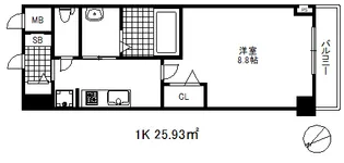 エムジェイシー神戸ハーバーウエスト【1階】の間取り