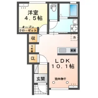 プライム・メゾンB棟【1階】の間取り