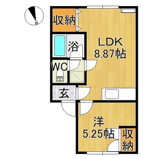 恒星ハイツ【2階】の間取り