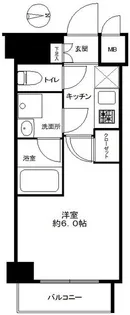 ブライズ大森東DUE【8階】の間取り