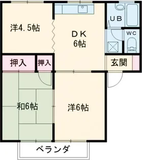 セジュールNARA【2階】の間取り