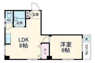 グリーンターフ駅前【3階】の間取り